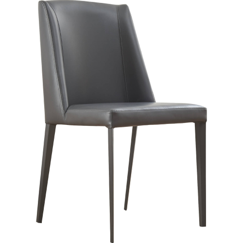 Reno Dining Chair in Grey Eco Leather (Set of 2)